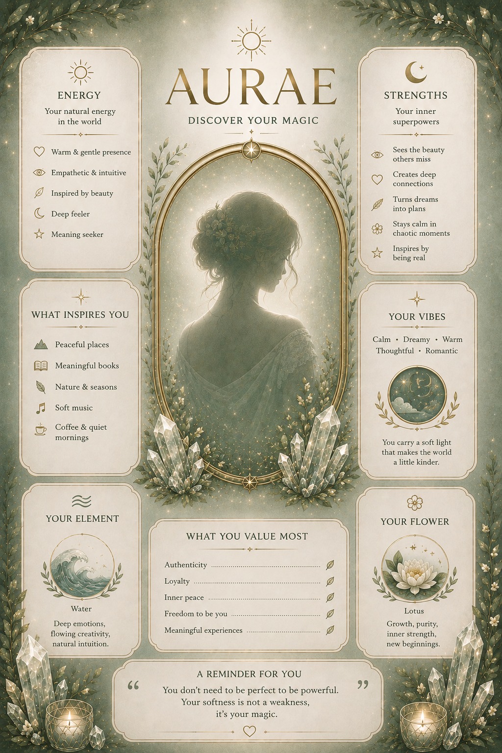 Aura Reading result card